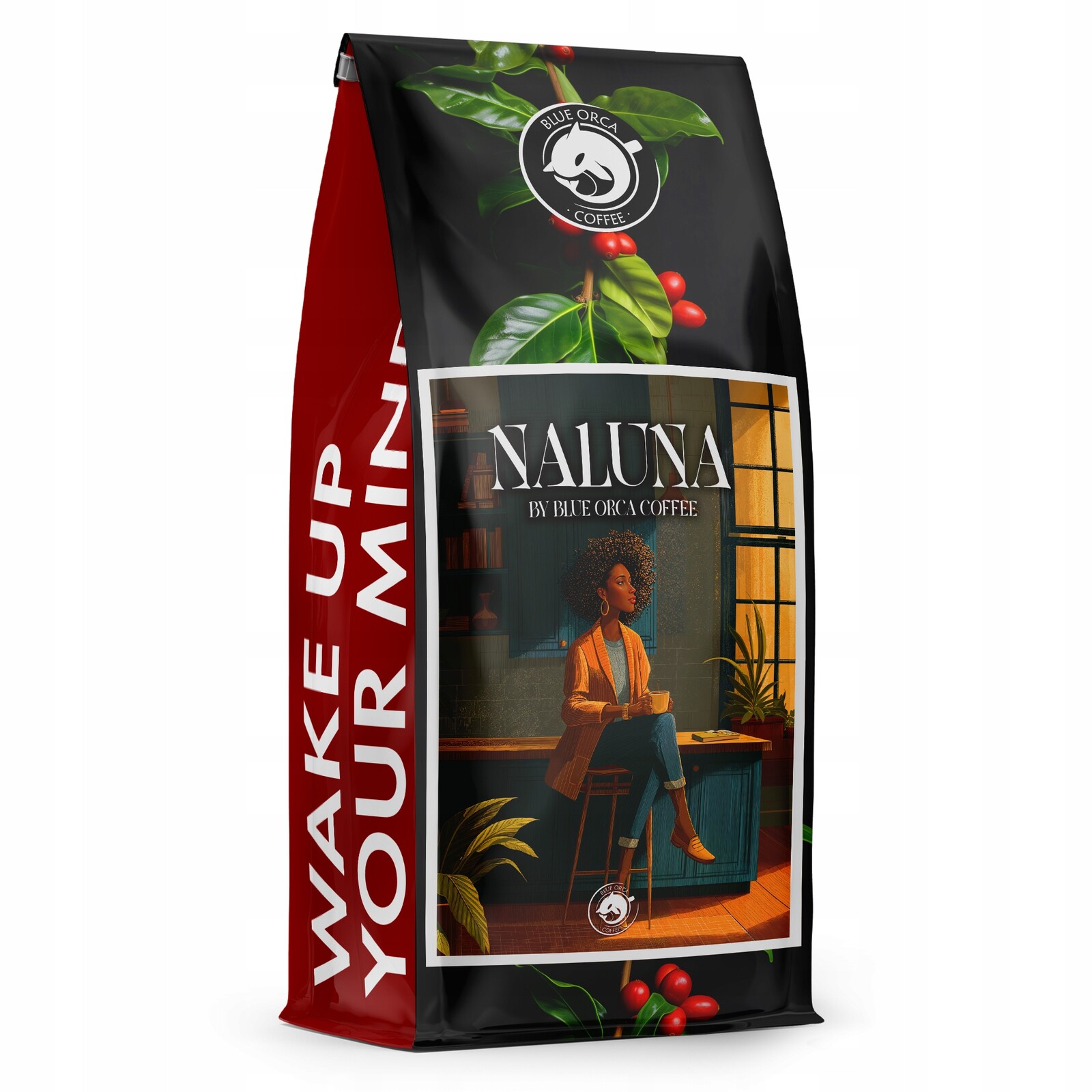Káva zrnková 1 kg Naluna Limited Edition 100% Arabica Blue Orca Coffee