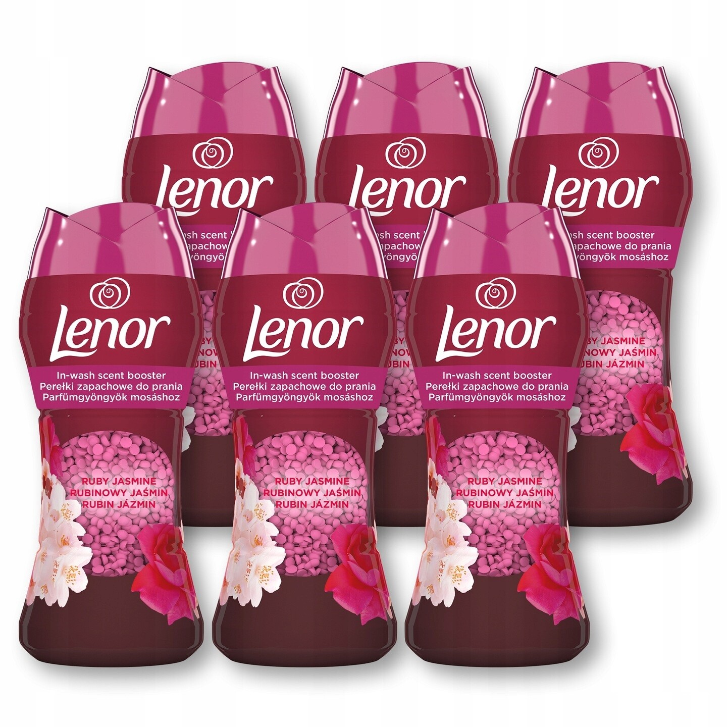 Lenor Vonné perličky 6x195 g, Ruby Jasmine