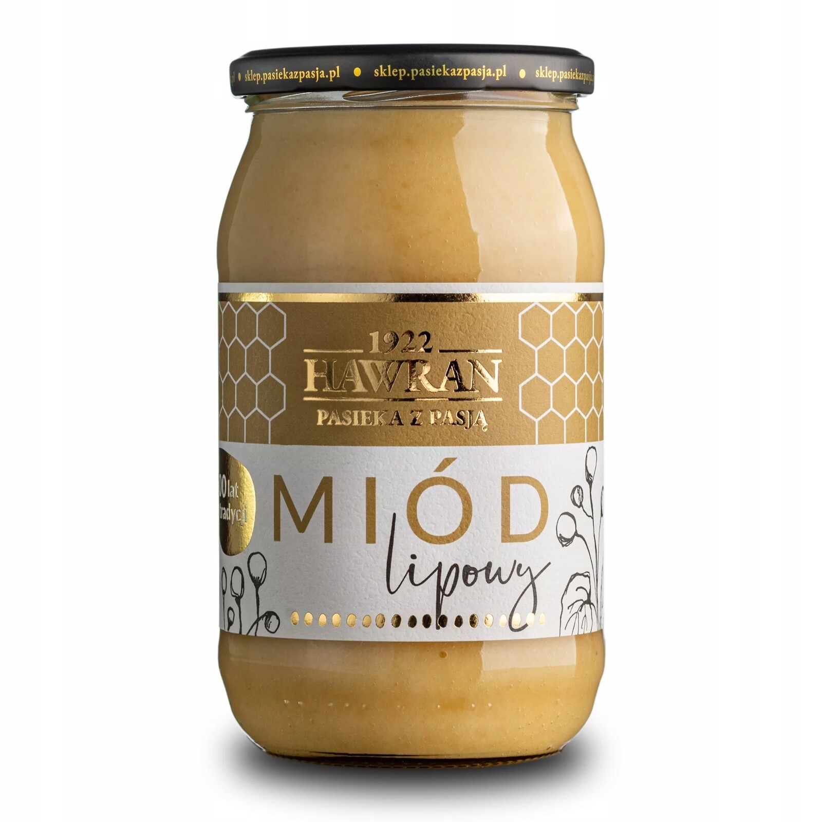 Lipový nektarový med Pasieka z Pasją Hawran 1,05 kg 1050 g