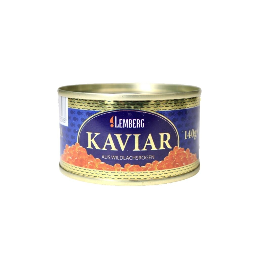 Kaviár z lososa Gorbusza Alaska Gold „Lemberg“ 140 g