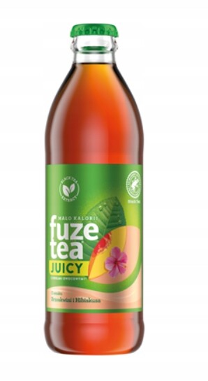 fuzetea Neperlivý nápoj s příchutí broskve a ibišku 24 x 250 ml