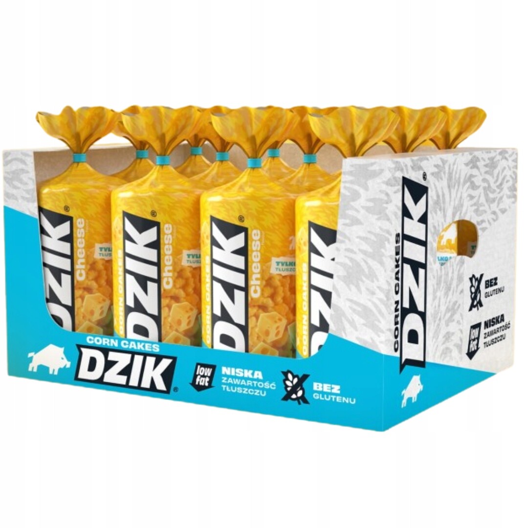 Wk Dzik Nízkotučné sýrové kukuřičné oplatky 120g x 12 kusů