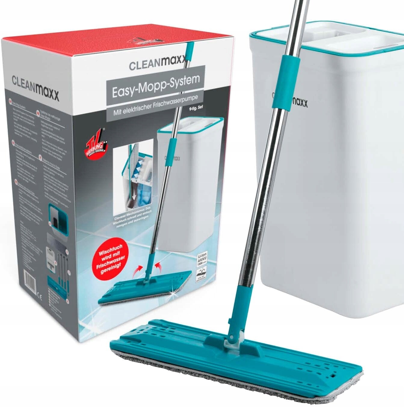 Inteligentní Elektrický Mop 2V1 – Hygienické Mytí Se Dvěma Nádržemi