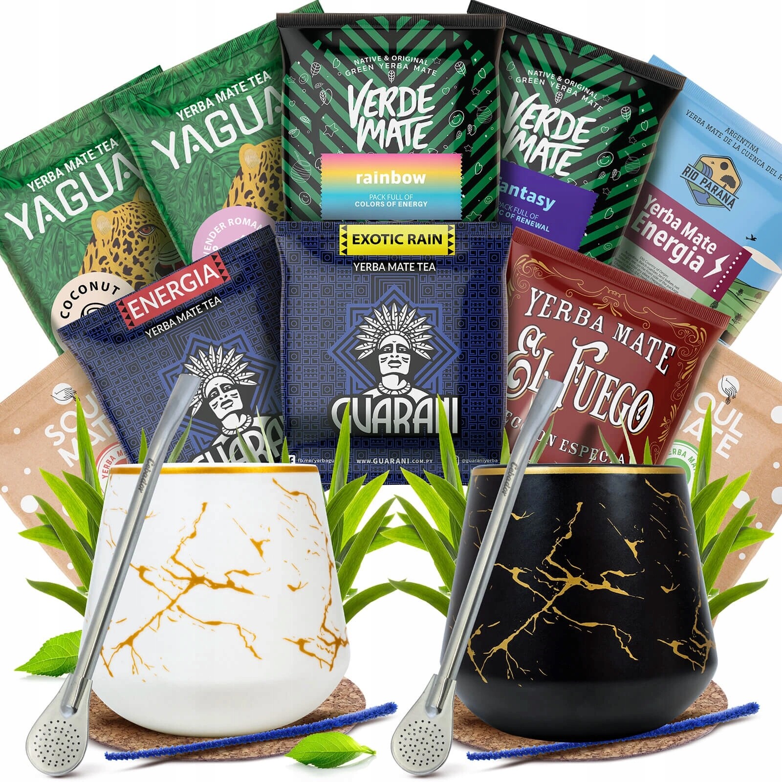 Sada Yerba Mate Pro Dva tykva a bombilla 10x50g 500g