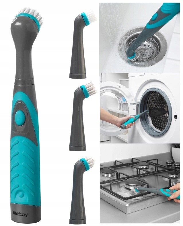 Elektrický kartáč na drhnutí podlahy, 4 nástavce