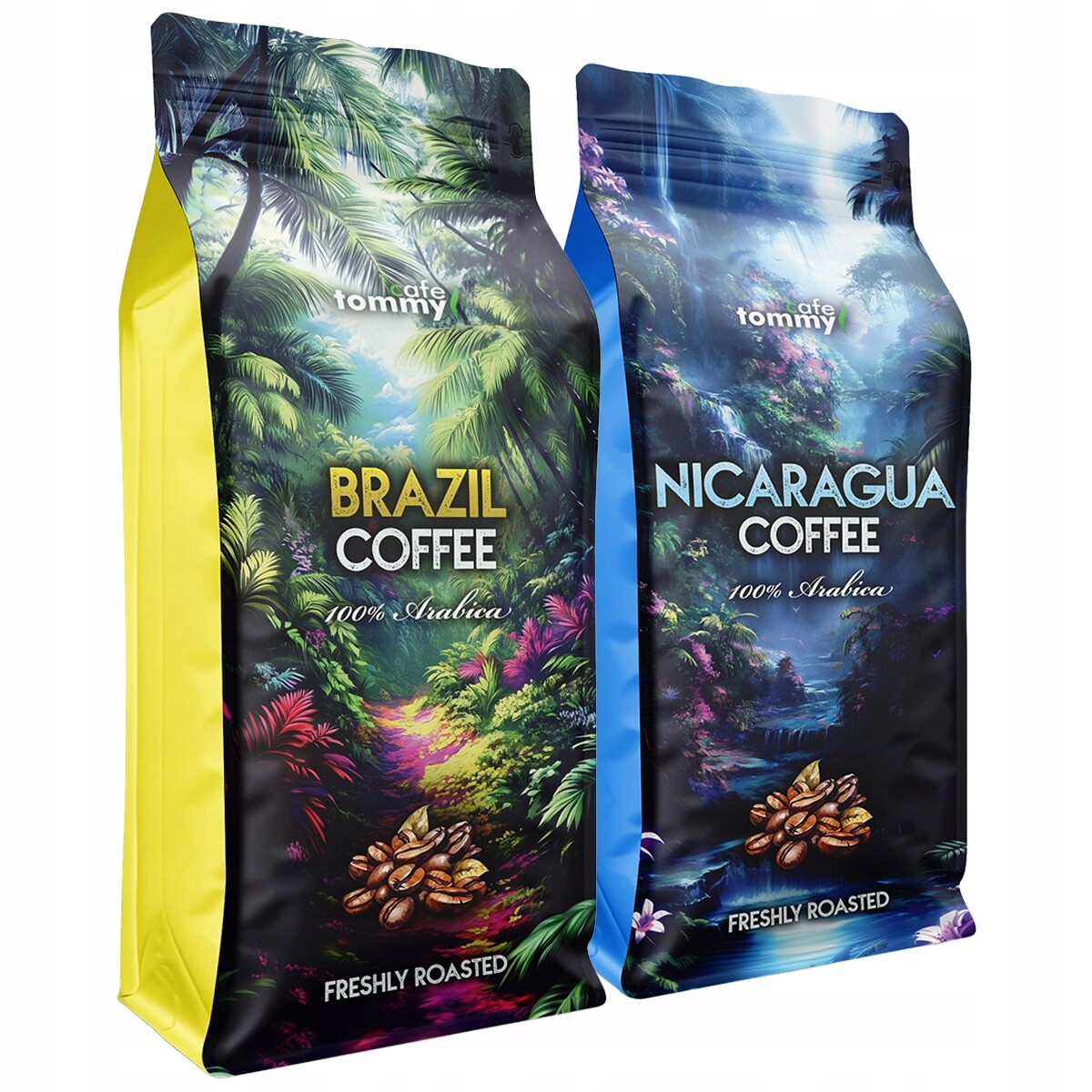 Káva zrnková Brazílie a Nikaragua 2x1 kg 100% Arabica Čerstvě pražená