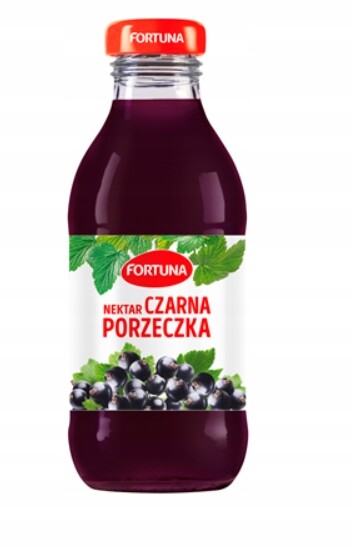 Fortuna Nektar černý rybíz 15 x 300 ml skleněná láhev