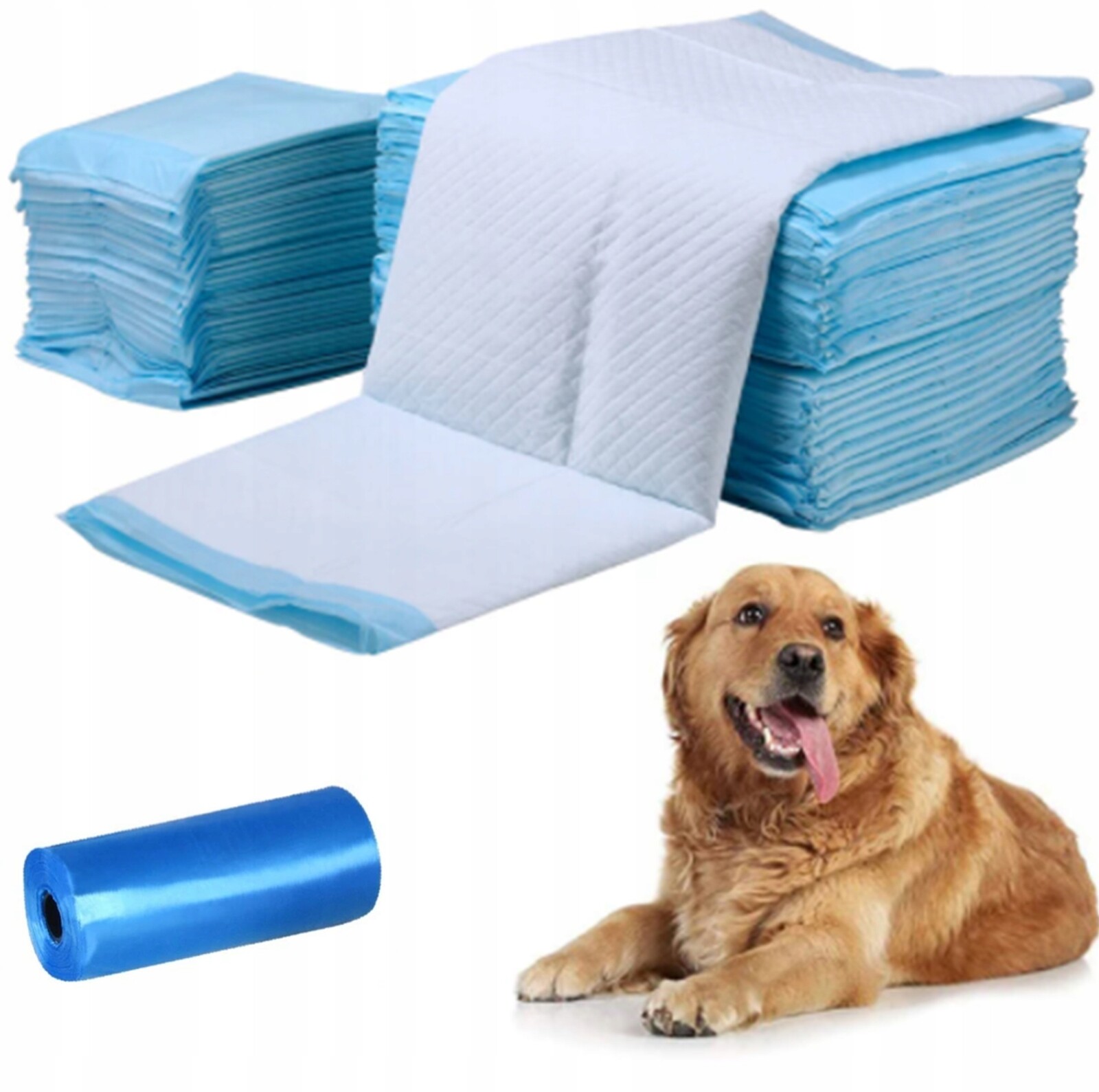 2 x Na Jedno Použití podložky Pro Psa Kočku kočky, savé 35x45, 100 ks, sáčky, šedé