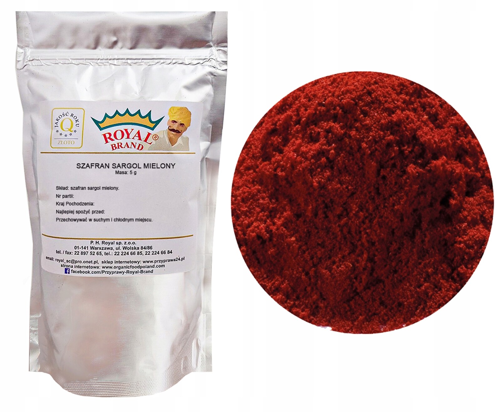 Šafrán Sargol Mletý 5g Červené Nudličky Pravý Prášek