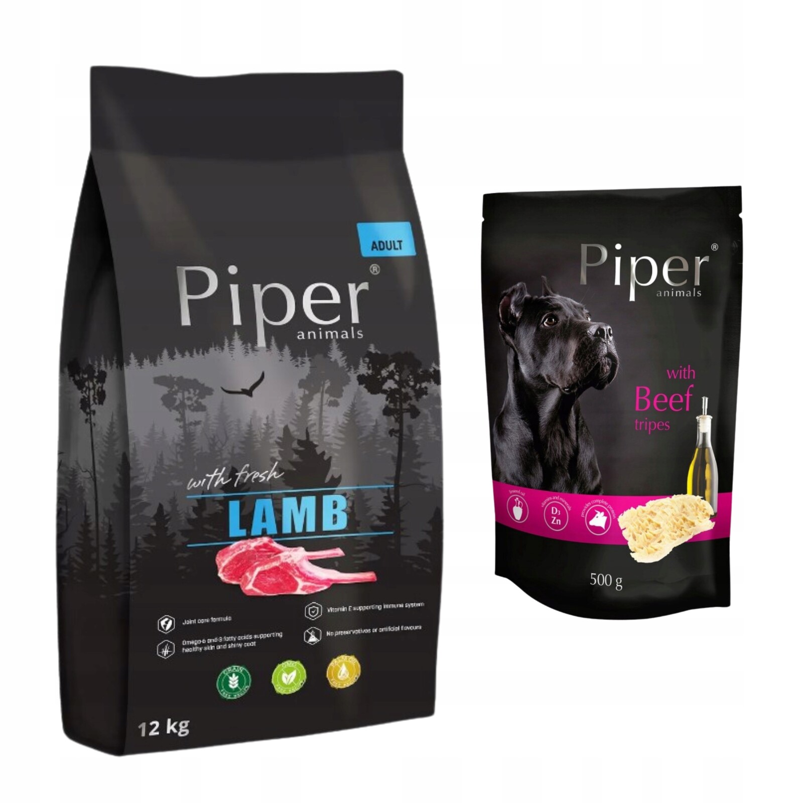 Krmivo pro psy Sucha Dolina Noteci Piper jehněčí 12 kg Dárek