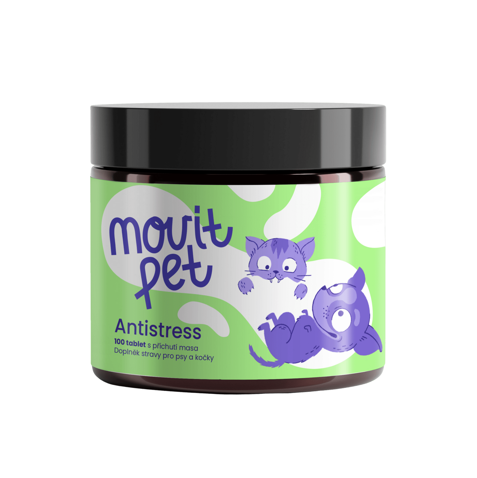 MOVIT ENERGY PET Antistress s příchutí masa 100 tablet