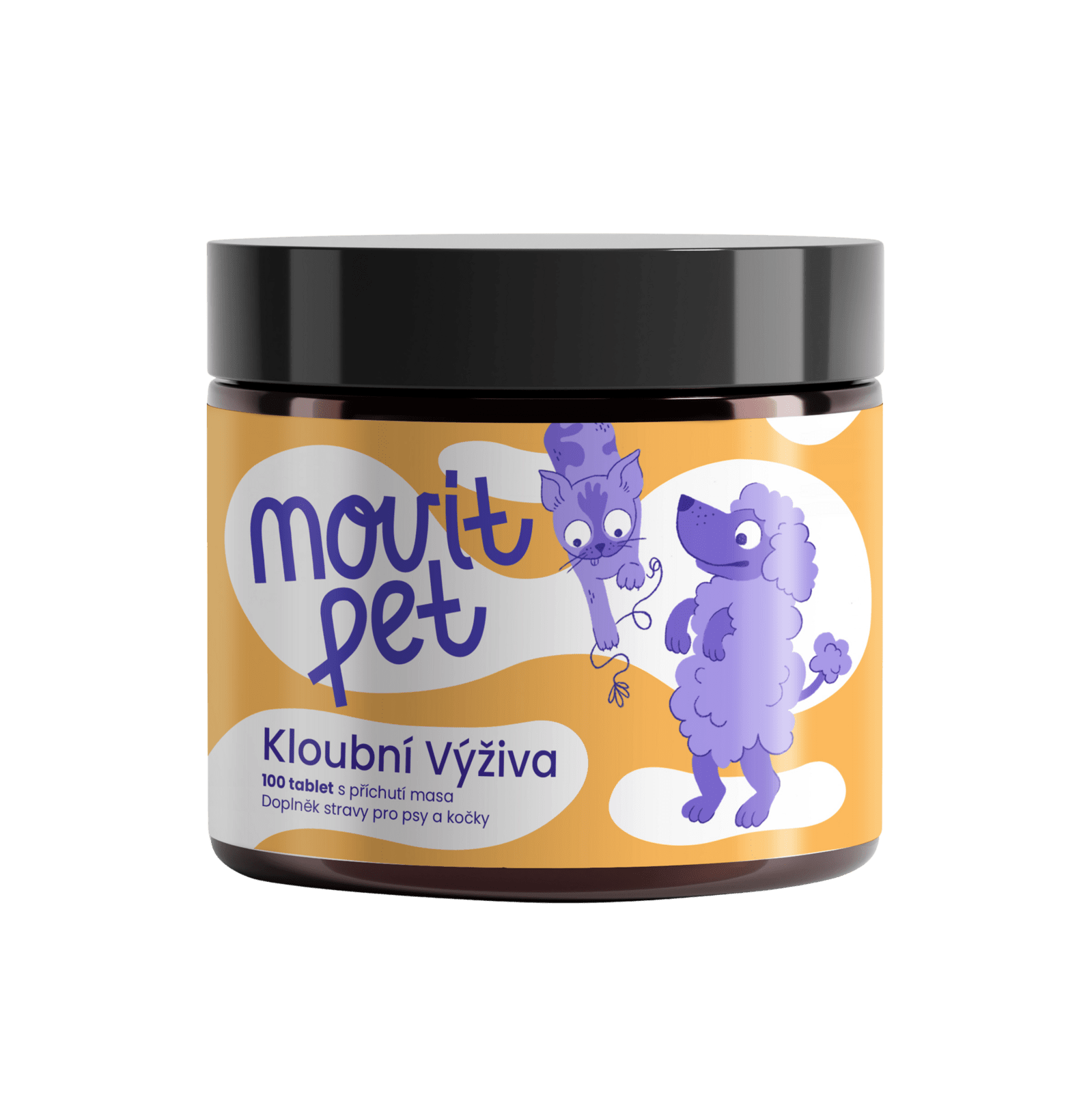 MOVIT ENERGY PET Kloubní výživa s příchutí masa 100 tablet