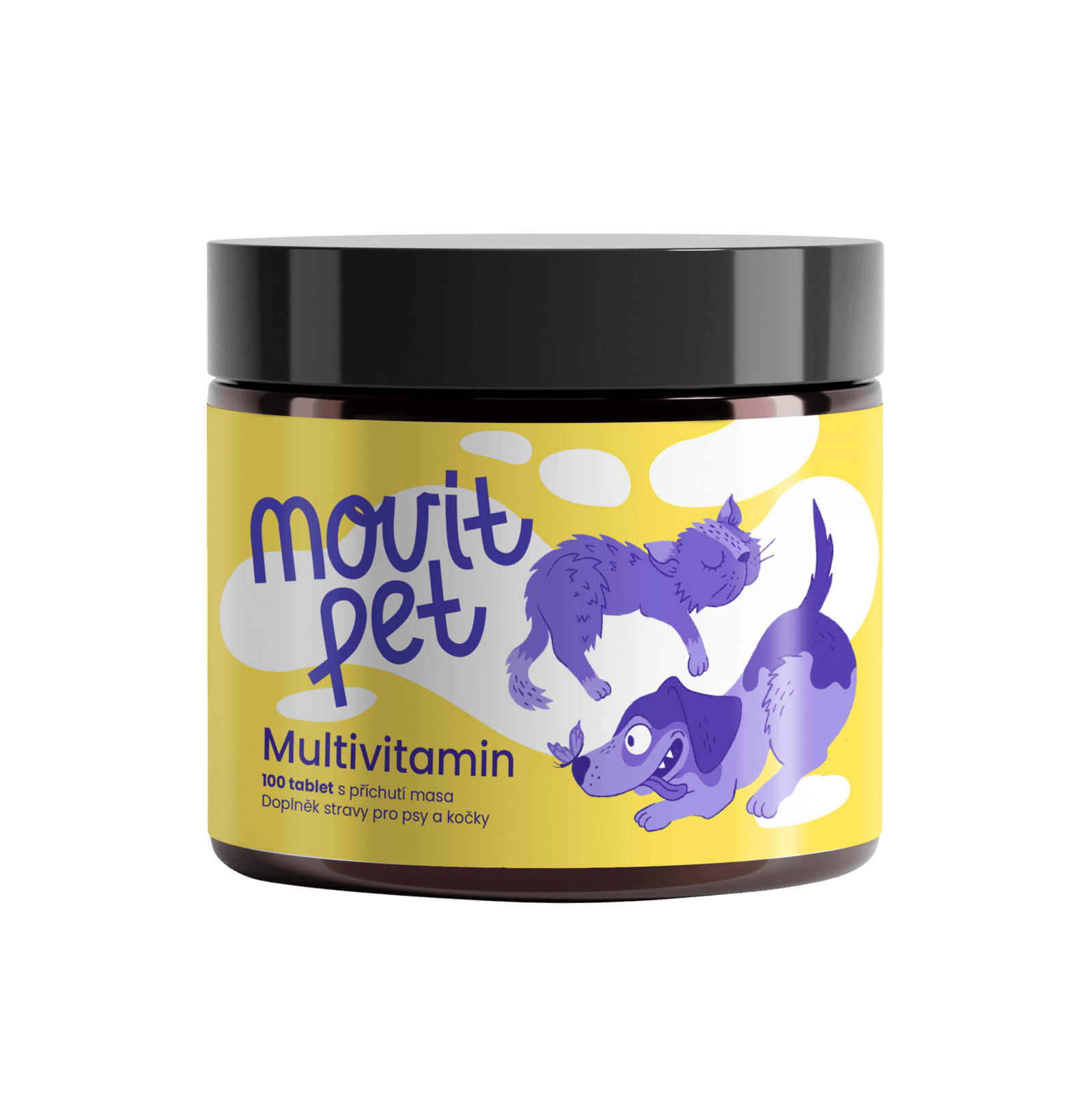 MOVIT ENERGY PET Multivitamin s příchutí masa 100 tablet