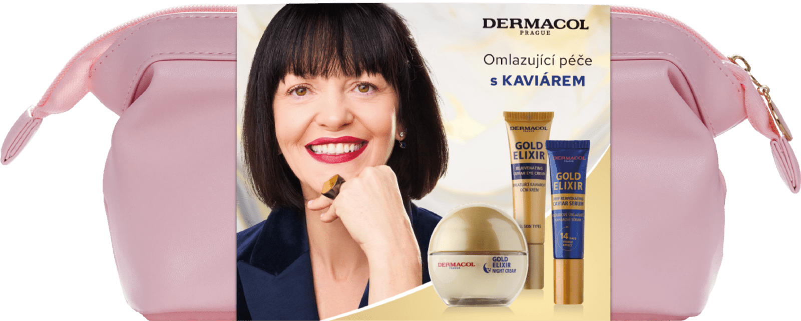 DERMACOL dárkový balíček Gold elixír