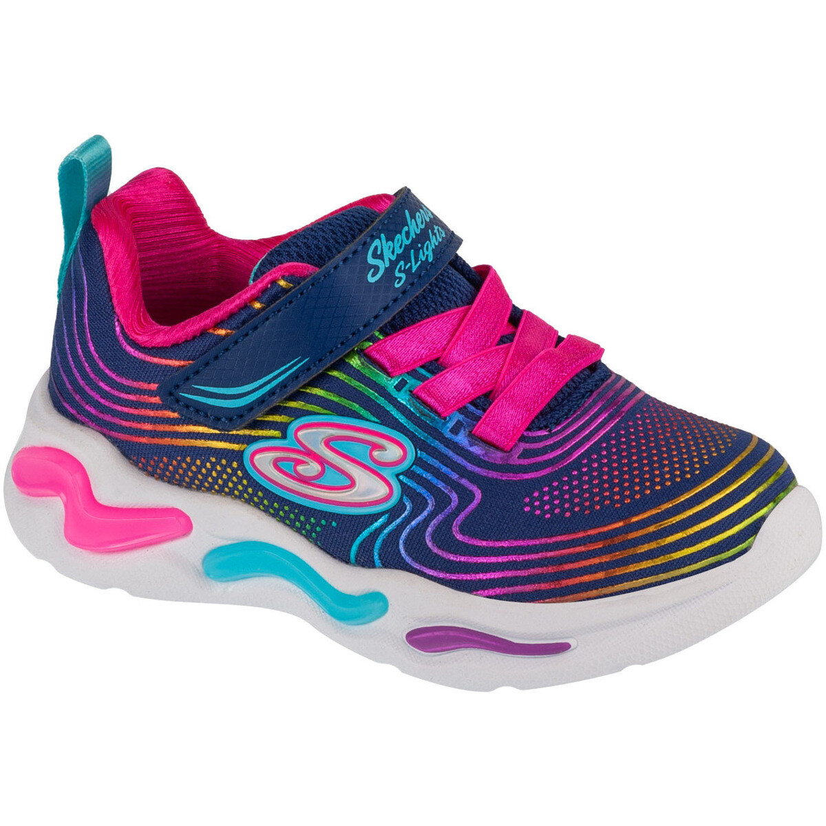 Skechers  S Lights: Wavy Beams  Modrá