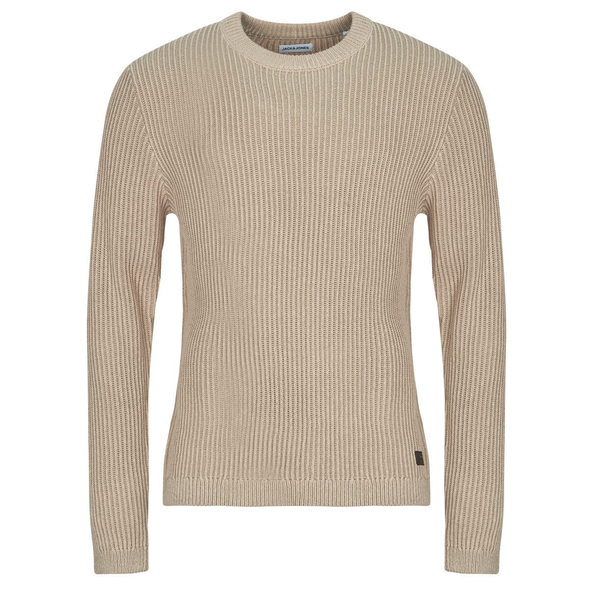 Jack & Jones  JJEDOVER KNIT CREW NECK  Béžová
