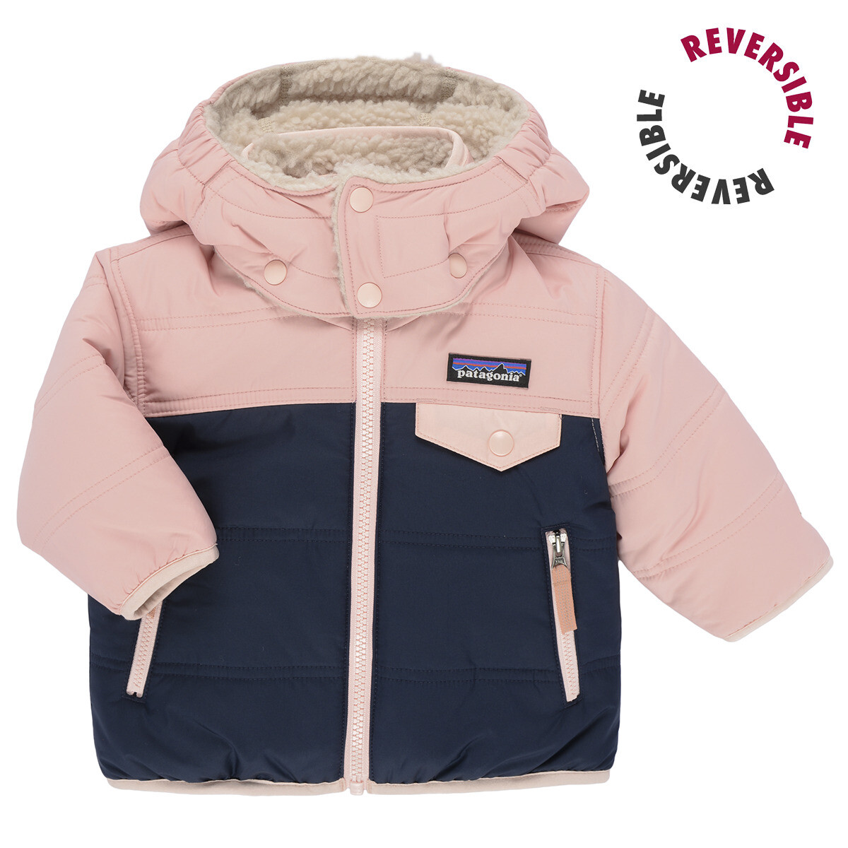 Patagonia  BABY REVERSIBLE TRIBBLES HOODY  Béžová