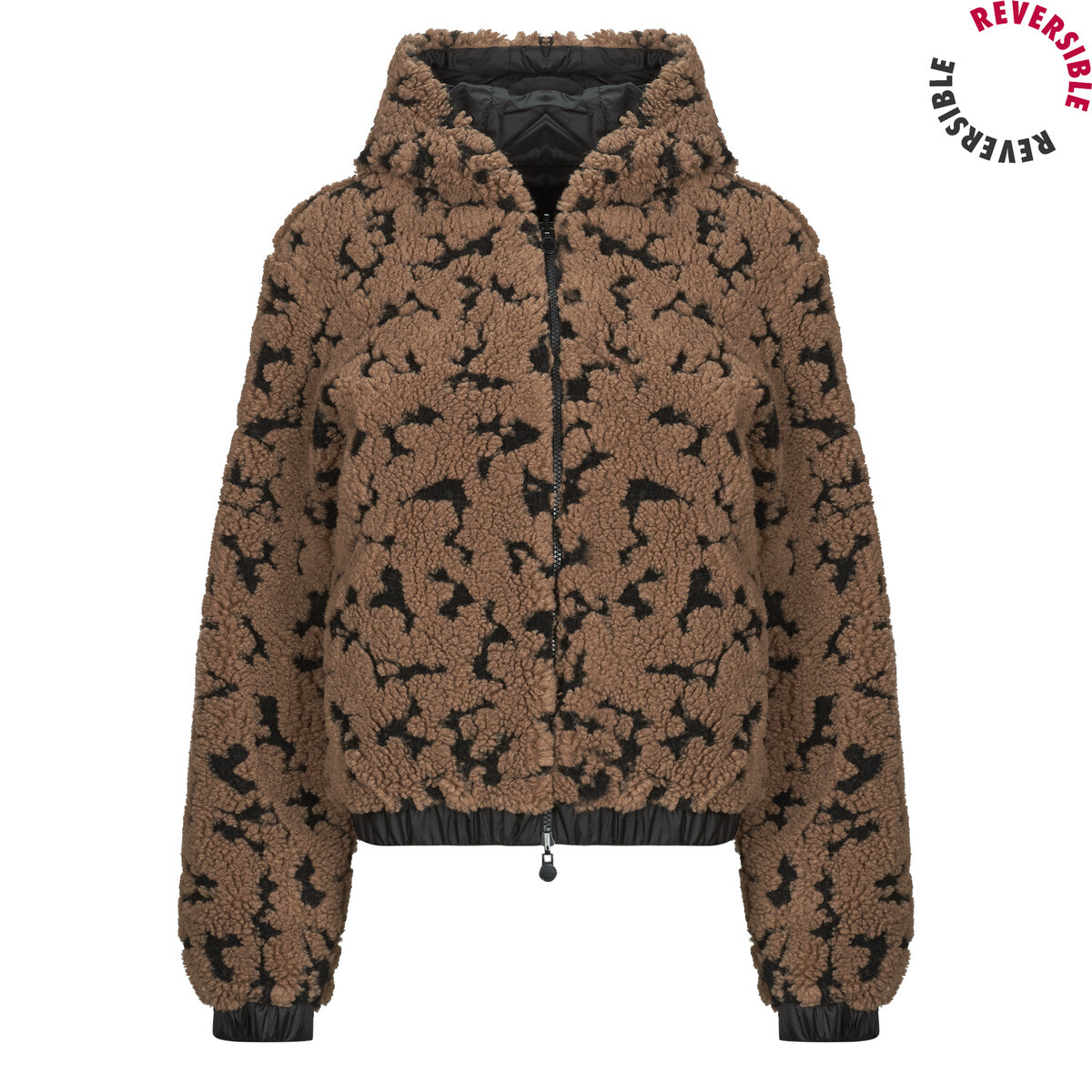 Emporio Armani EA7  TRAIN GRAPHIC SERIES W REVERSIBLE JACKET MEDIUM PADDED -  Hnědá