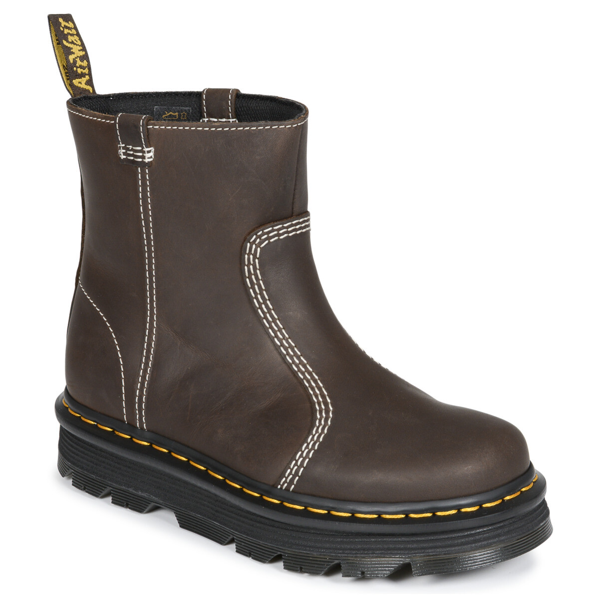 Dr. Martens  ZebZag Rigger Rigger Boot Dark Brown Wyoming  Hnědá