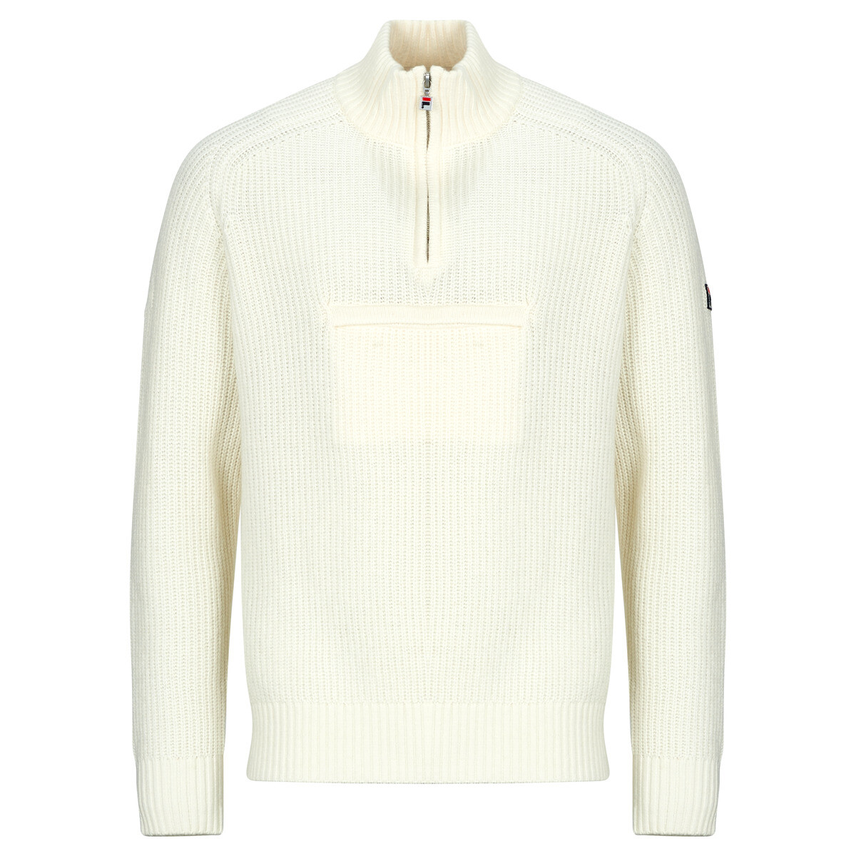 Fila  GIOVANNI RELAXED HALF-ZIP KNIT SAILING SWEATER  Bílá
