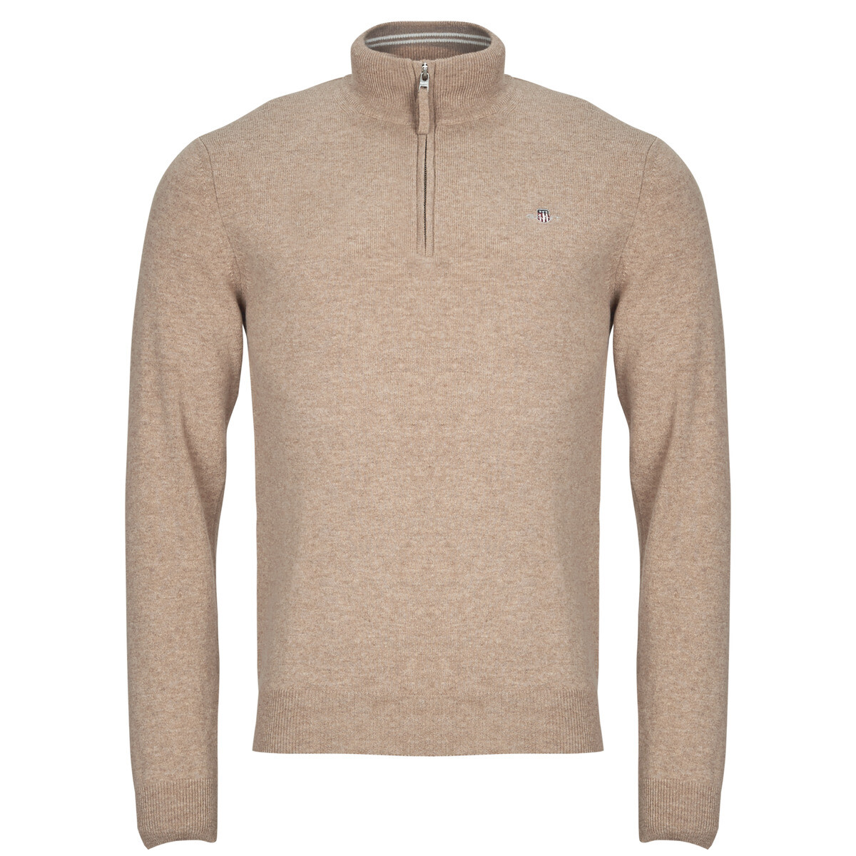 Gant  SUPERFINE LAMBSWOOL HALF ZIP  Béžová