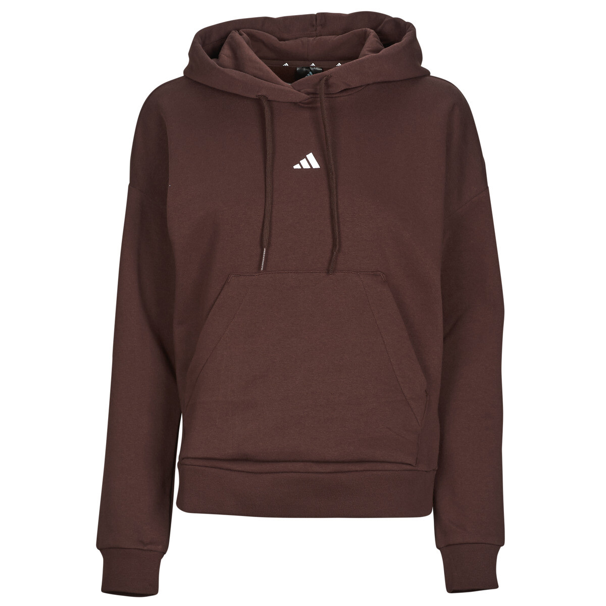 adidas  Essentials Small Logo Feel Cozy Hoodie  Hnědá