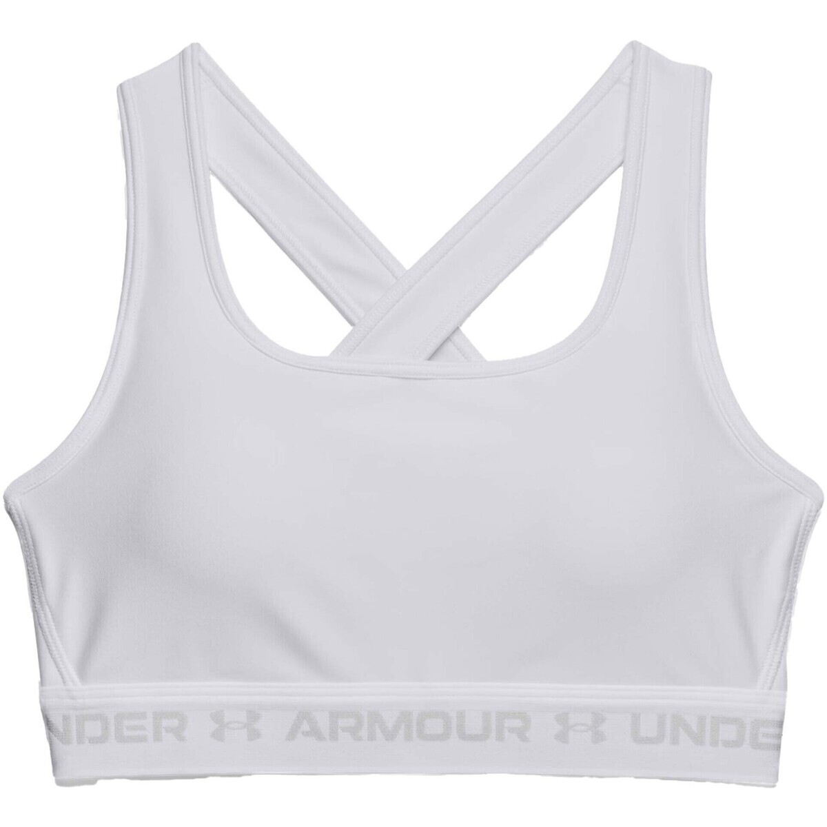 Under Armour  Crossback Mid Bra  Bílá