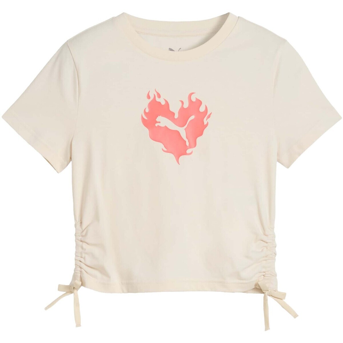 Puma  Flaming Love Knotted Tee G  Bílá