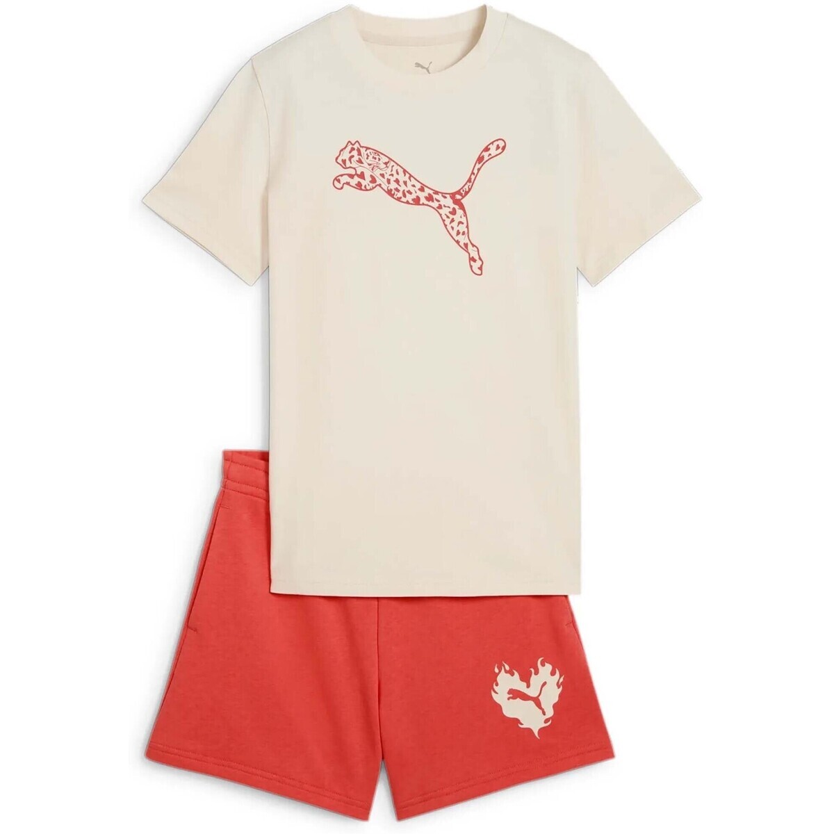 Puma  Flaming Love Tee And Set G  Bílá