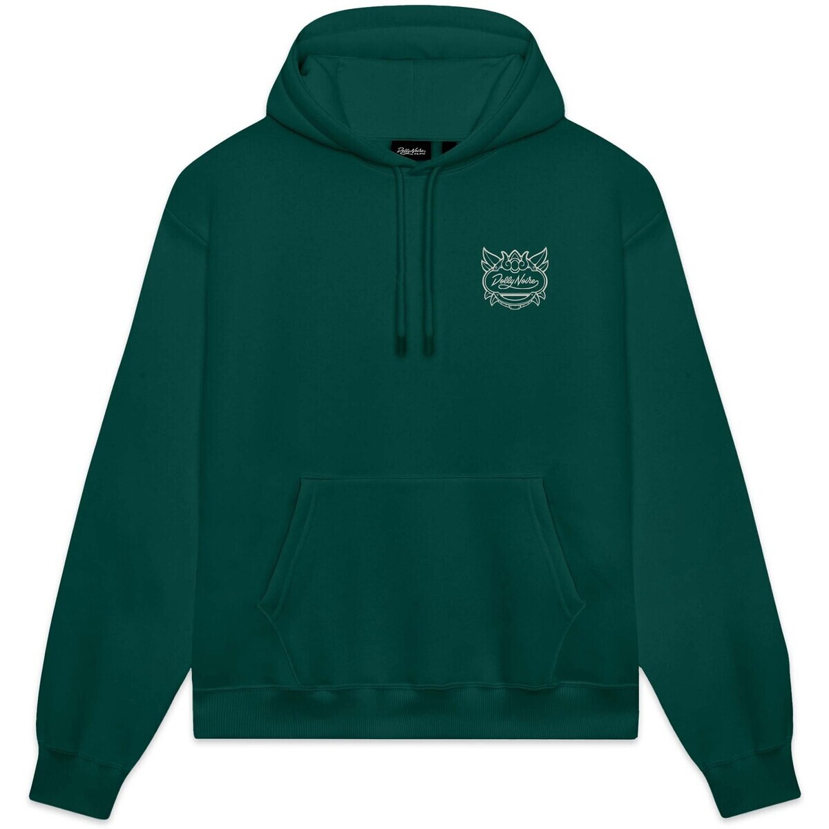 Dolly Noire  Ganesha Outline Hoodie Teal  Zelená