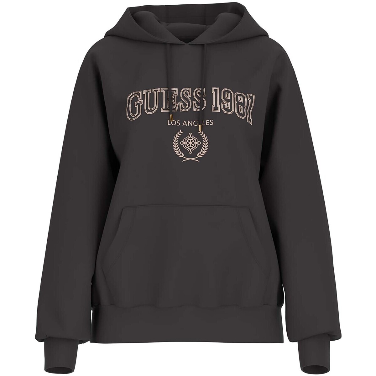 Guess  Margaret Hoodie Sweatshirt  Hnědá