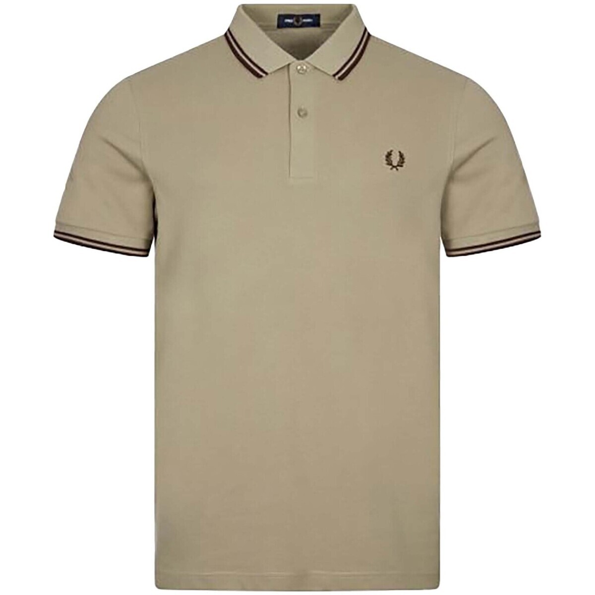 Fred Perry  Fp Ls Twin Tipped Shirt  Šedá