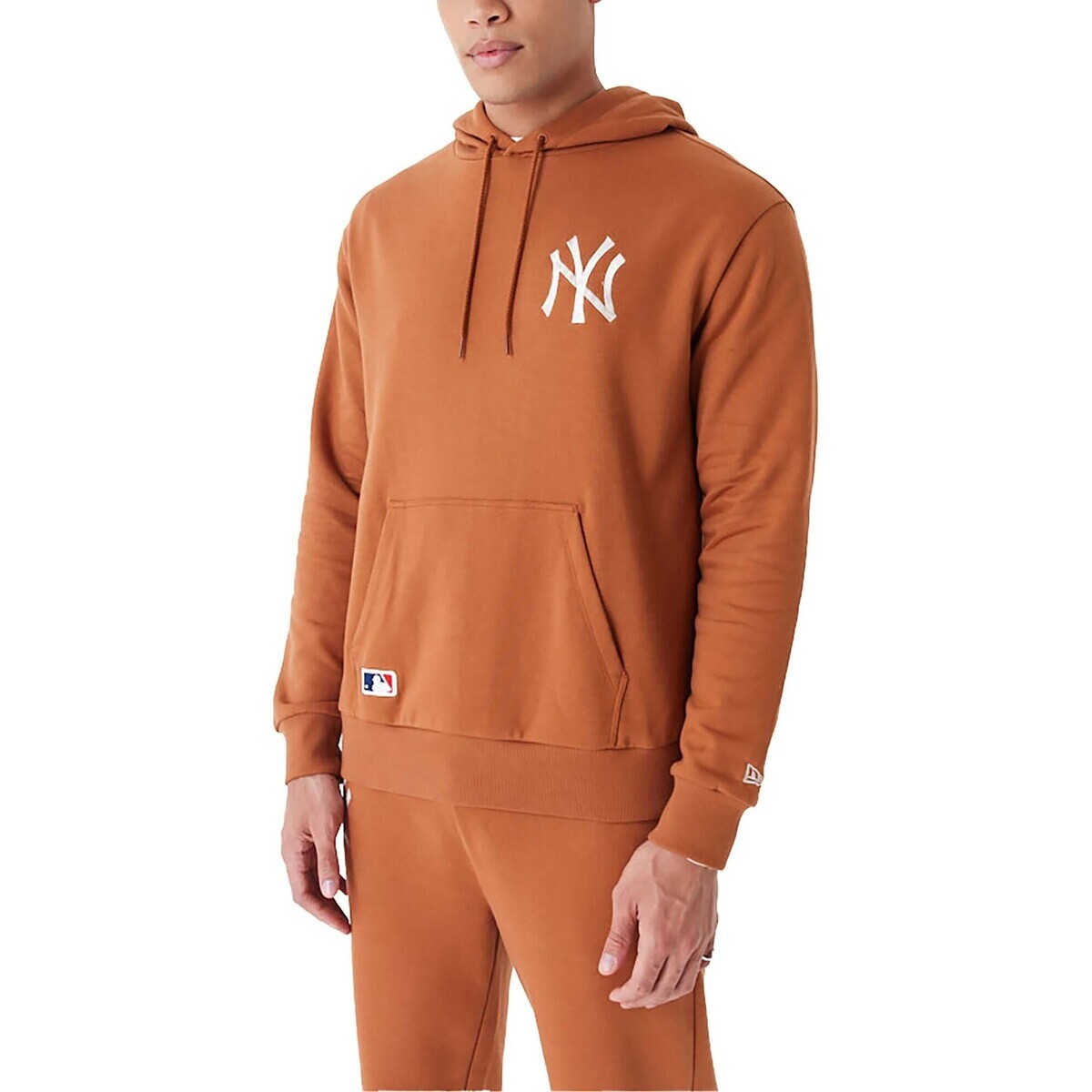 New-Era  League Essntls Os Hoody Neyyan Ebrstn  Hnědá