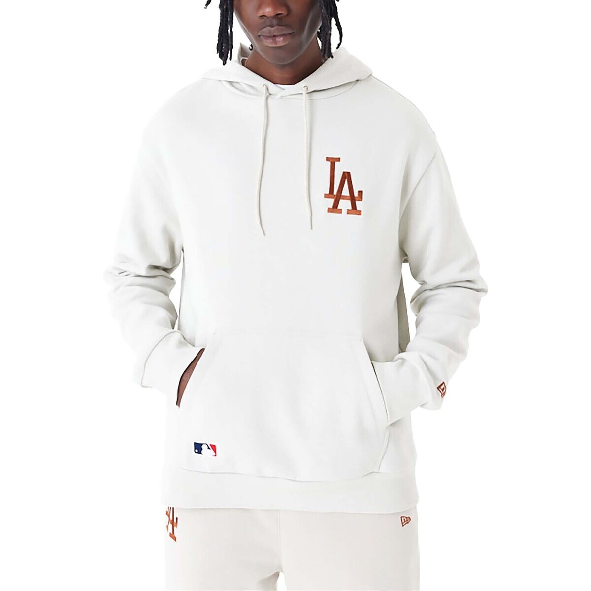 New-Era  League Essntls Os Hoody Losdod Stnebr  Béžová