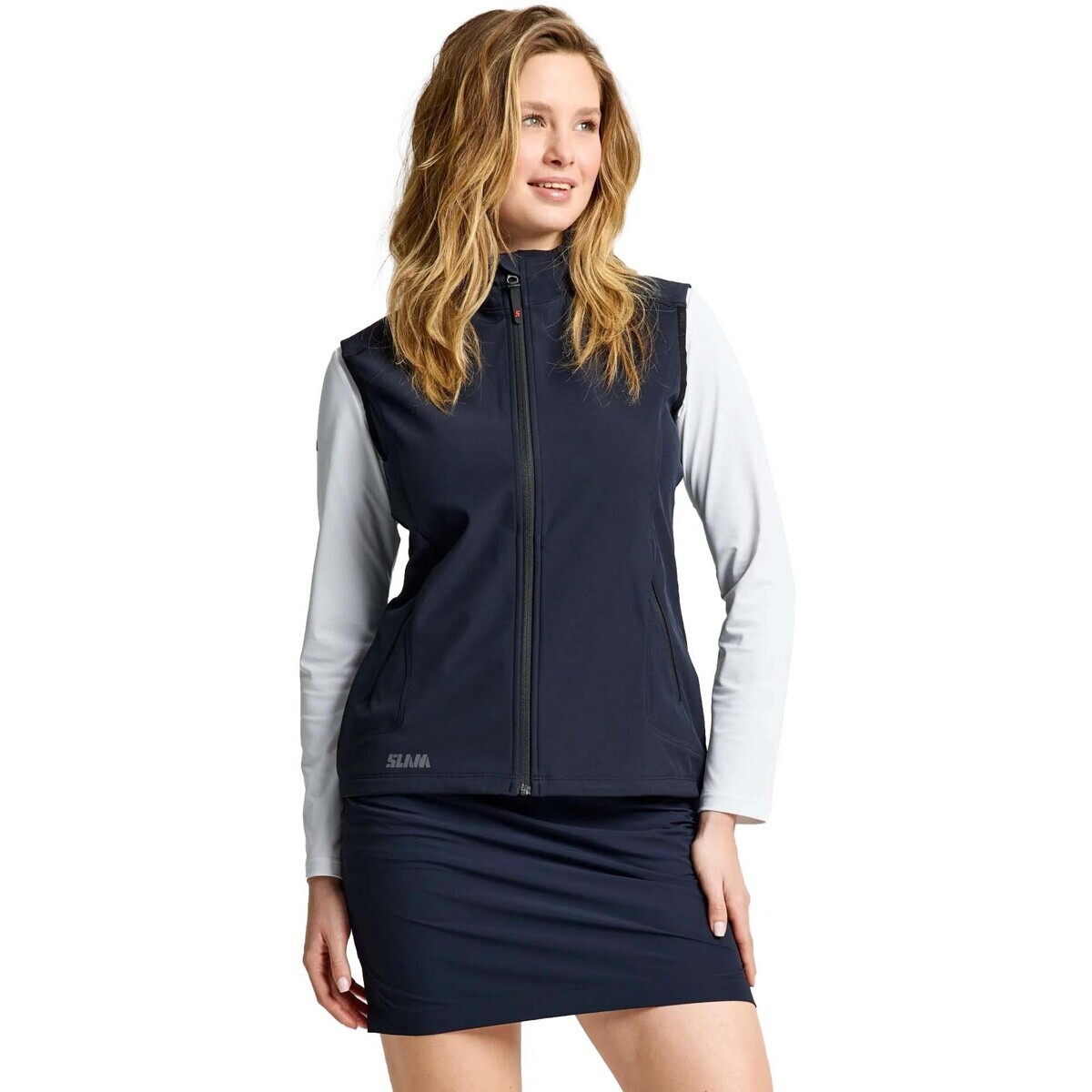 Slam  Act Ws Softshell Vest  Modrá
