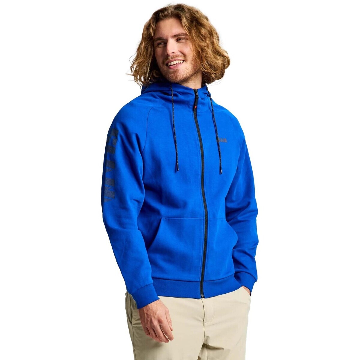 Slam  Logo Fz Hoodie  Modrá
