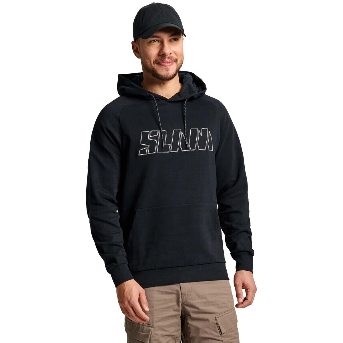 Slam  Logo Hoodie  Černá