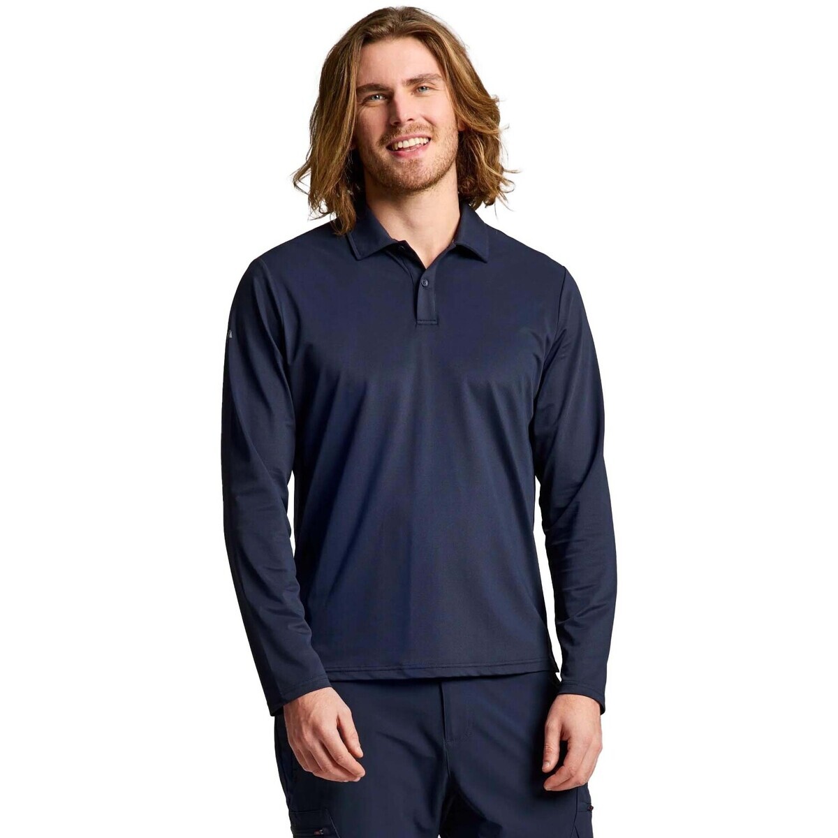 Slam  Tech Pique Ls  Modrá