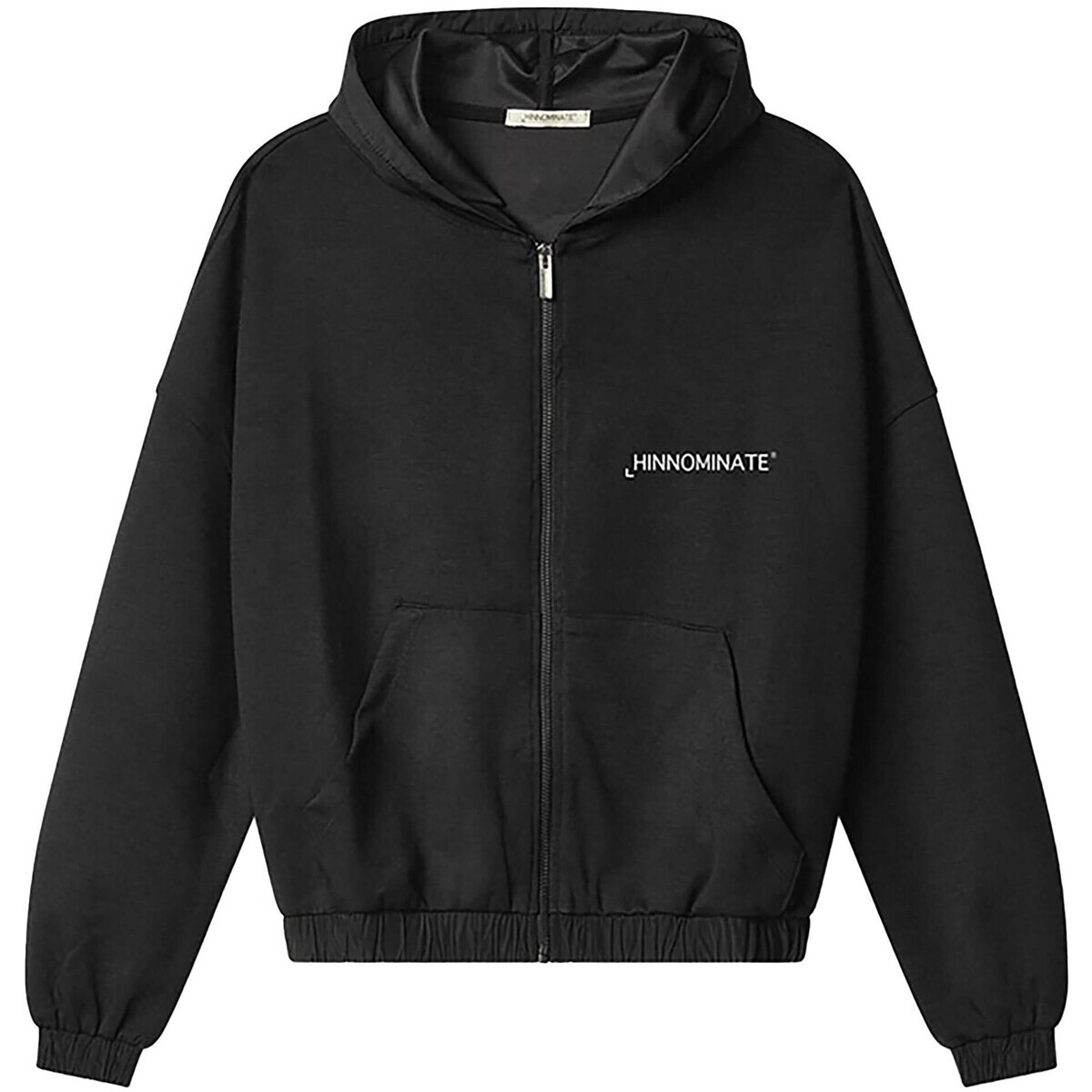 Hinnominate  All Zip In Modal E Nylon Con Stampa Rigon  Černá