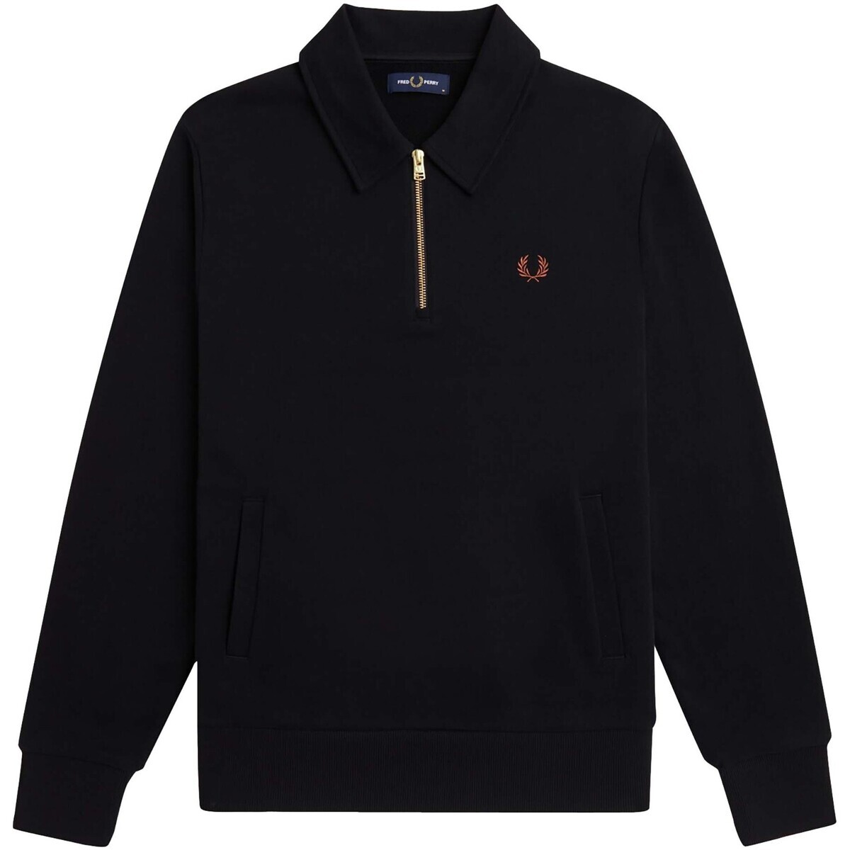 Fred Perry  Fp Half Zip Sweatshirt  Černá