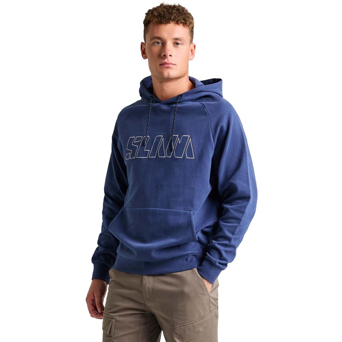 Slam  Logo Hoodie  Modrá