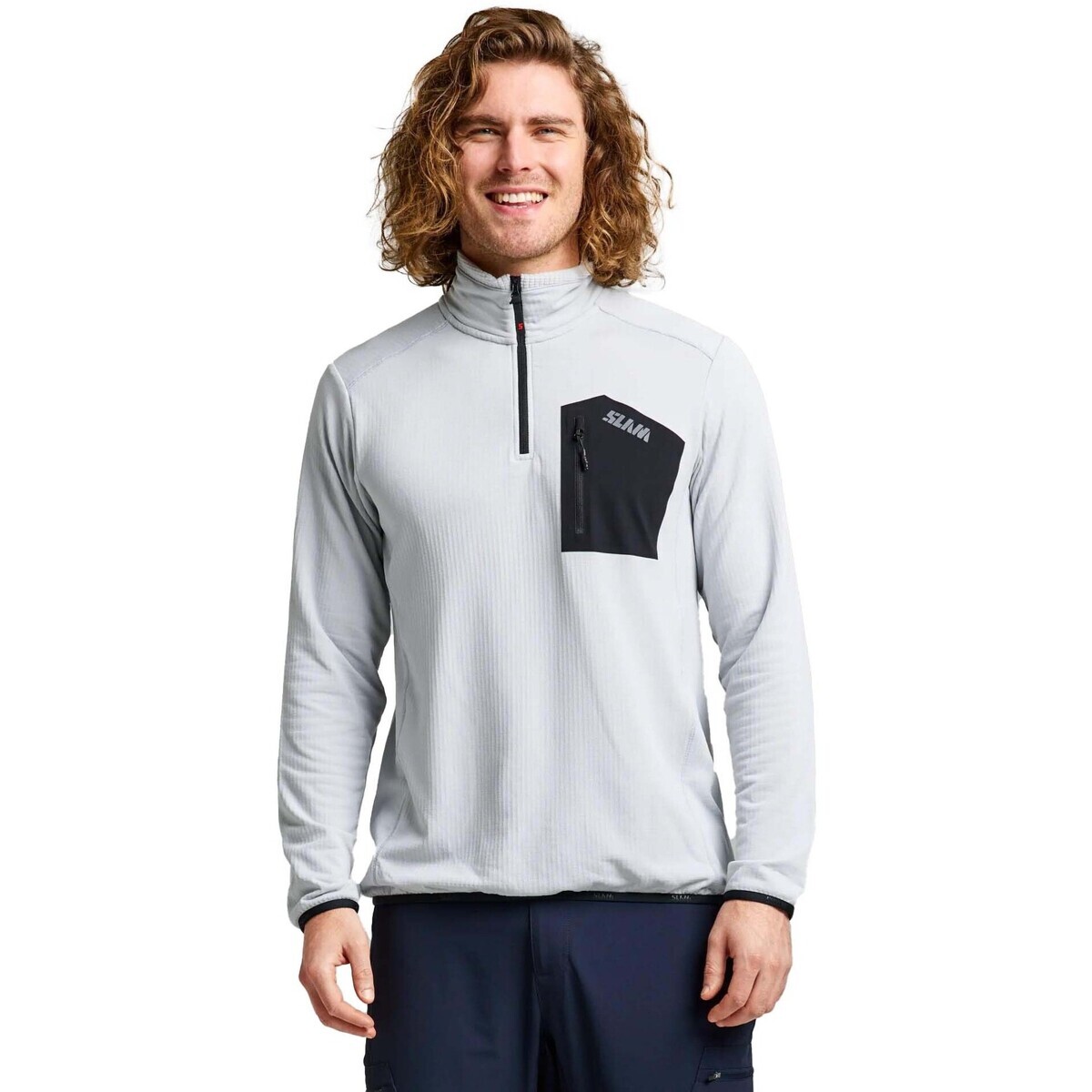 Slam  Act Lgt Grid Fleece  Šedá