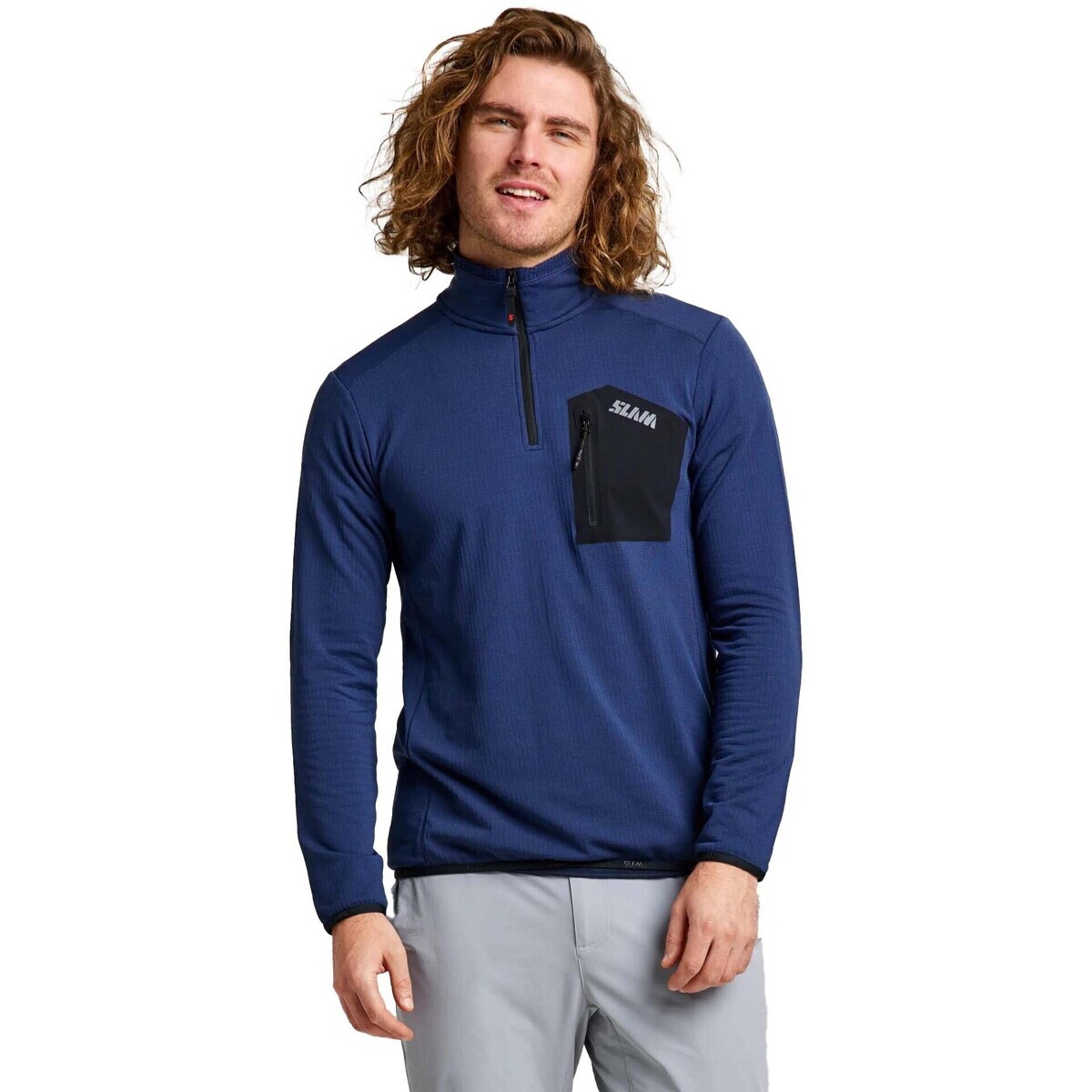 Slam  Act Lgt Grid Fleece  Modrá