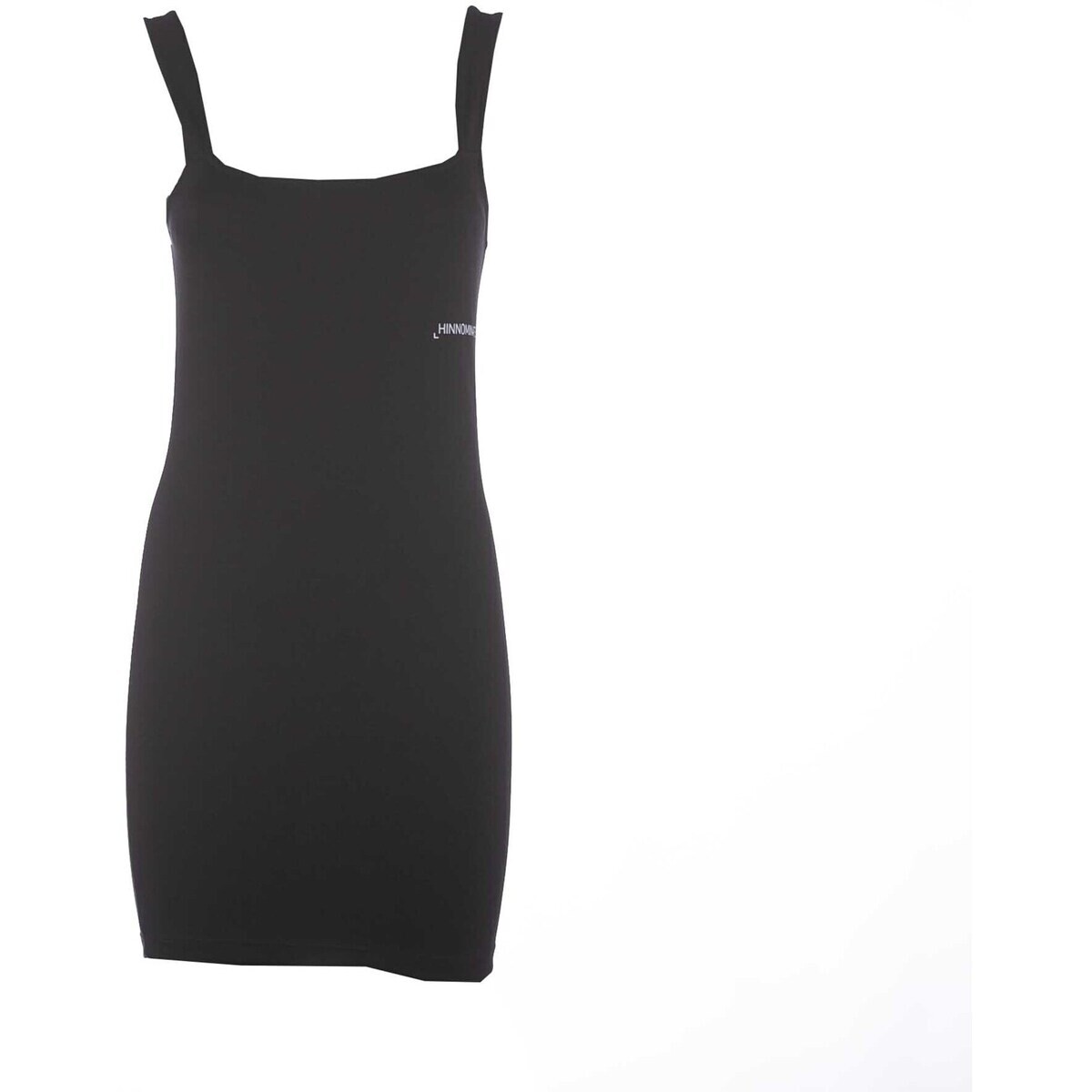 Hinnominate  Abito Corto In Punto Milano Con Stampa  Černá