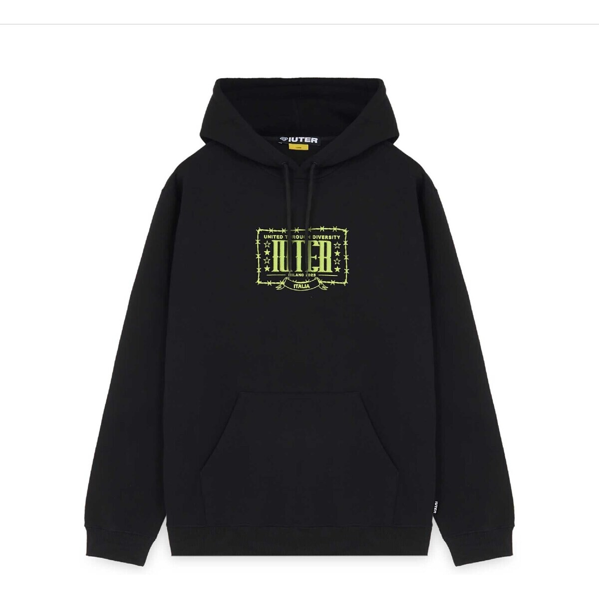 Iuter  Barbwire Hoodie  Černá