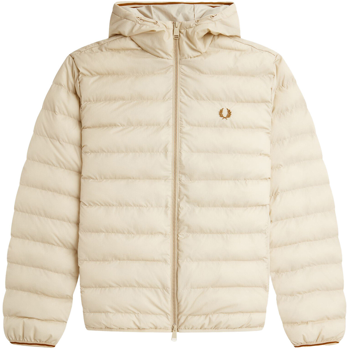 Fred Perry  Fp Hooded Insulated Jacket  Béžová
