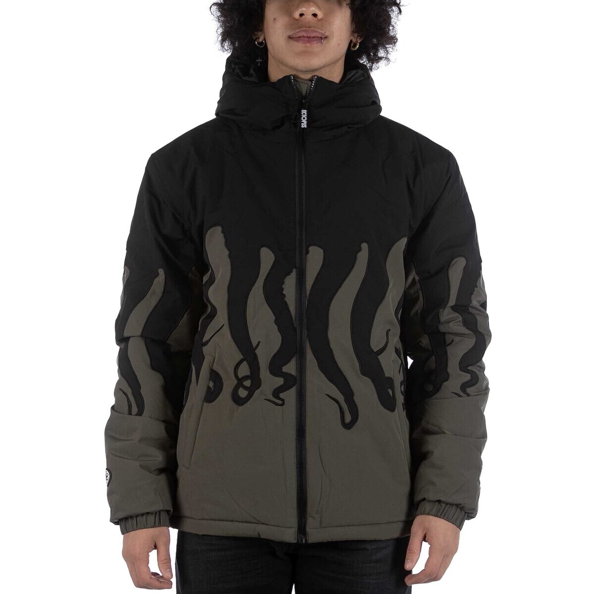 Octopus  Layer Puff Jacket  Zelená