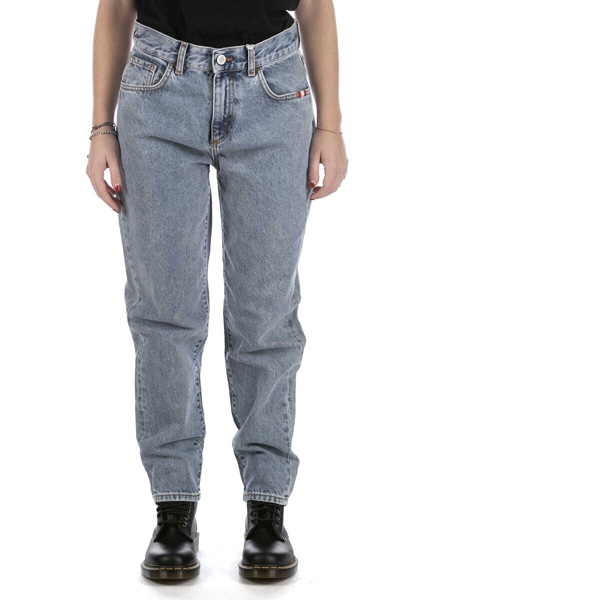 Amish  Jeans  Lizzie Denim Real Stone  Modrá