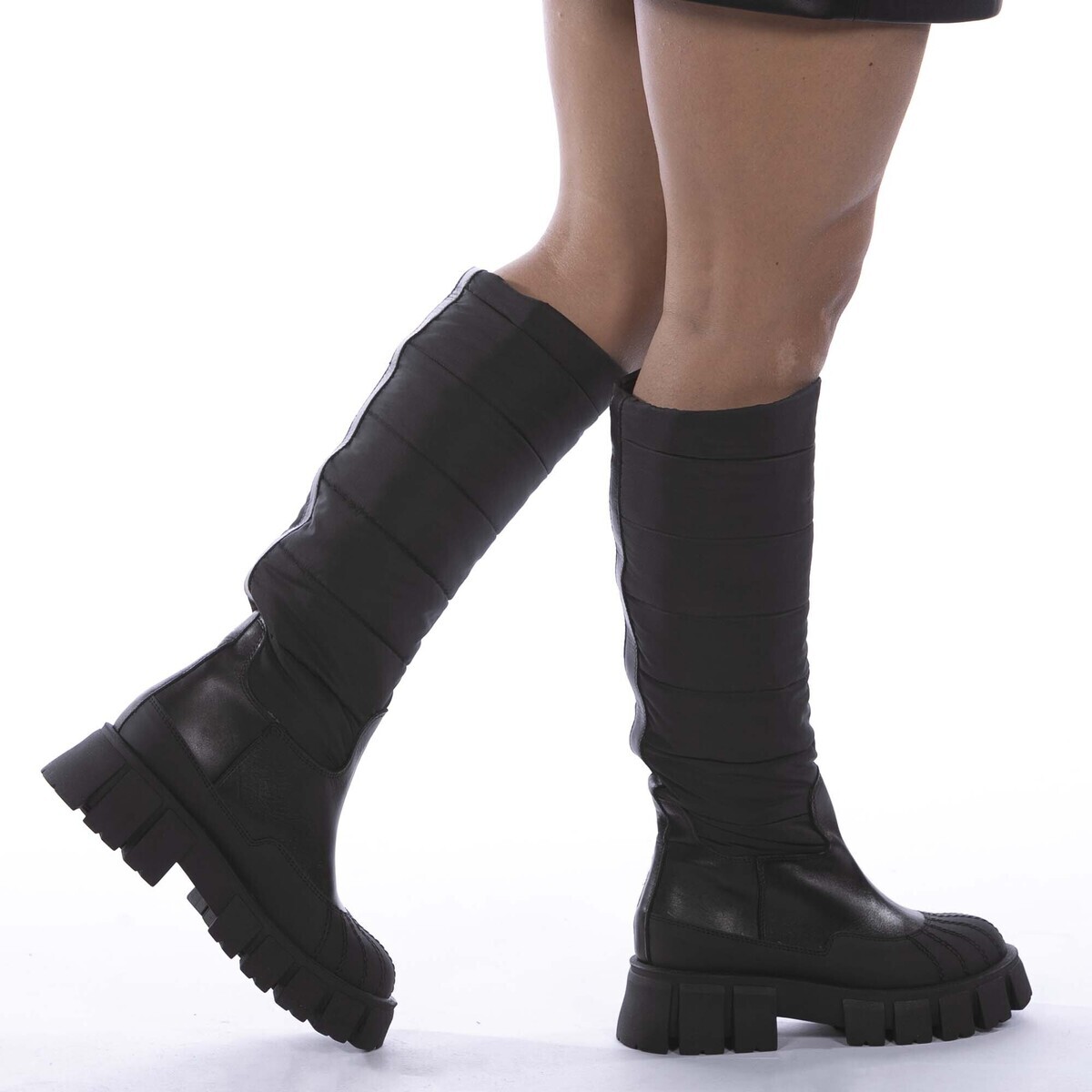 Kammi  Stivale Vitello  Černá