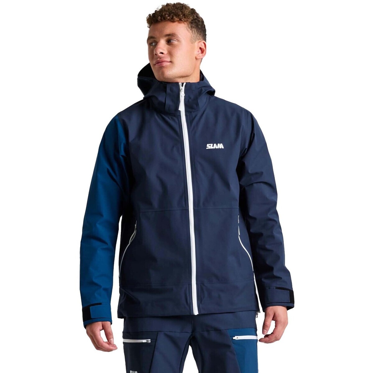 Slam  Foil Hooded Jacket  Modrá